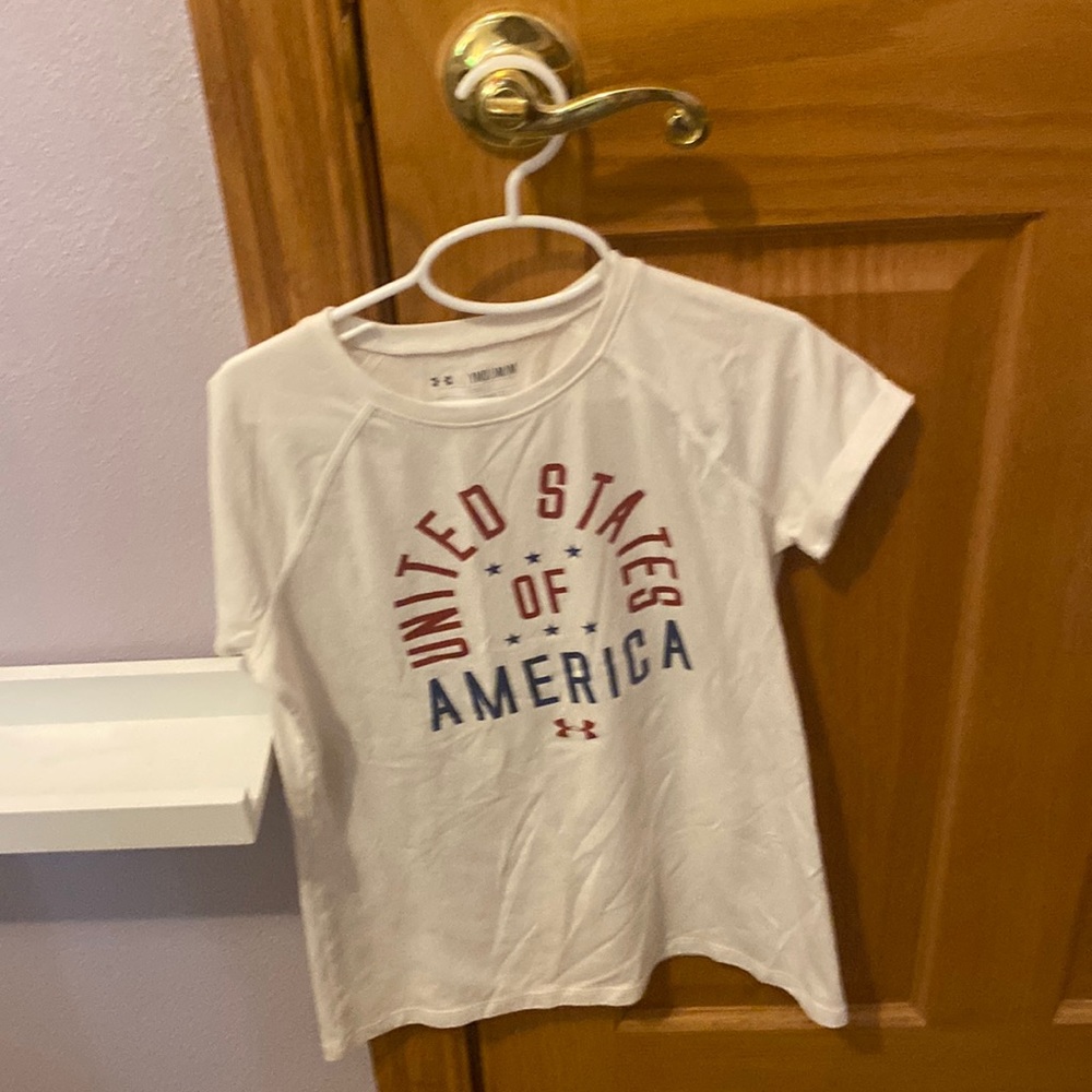 A Under Armour shirt that says United States of America